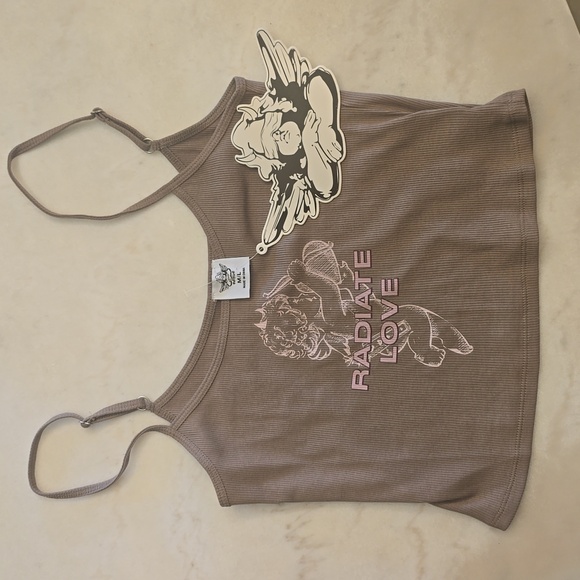 NWT Boys Lie Radiate Love Crop Tank in M/L - Picture 4 of 9